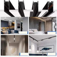 S20 Led Magnetic Track Light Linear DC48V 12W Aluminum Alloy Material No Main Light Home Lighting Ceiling Lamp