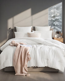 All-Season Oversized Solid Plump Duvet - Premium Durable Comforter With Enhanced Warmth. This Thick Winter Quilt Insert Provides Year-round Comfort, Making It An Ideal Christmas Gift For Daily Use.