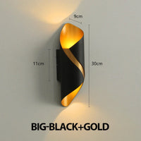 Creative Design LED Wall Lamp 10W Indoor Wall Lights Waterproof Outdoor Modern Nordic Sconce Lamp Interior Home Decor Lámparas
