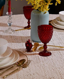 Lily Bone China Dinnerware Set, 16 Pieces, Service For 4, White Plates, Dishes, Bowls Set, Microwave And Dishwasher Safe