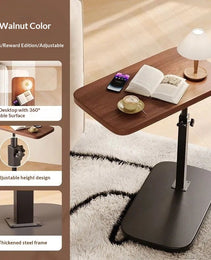 Flip-up Bedside Table Height-adjustable Side