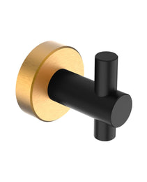 Round Base Wall Hanging Hook With Screws- Black Gold Hook