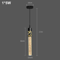 Modern Luxury Crystal Pendant Lamps Home Decor Bedside Hanging Light For Living Room Kictchen Bedroom Ceiling Chandelier Lights