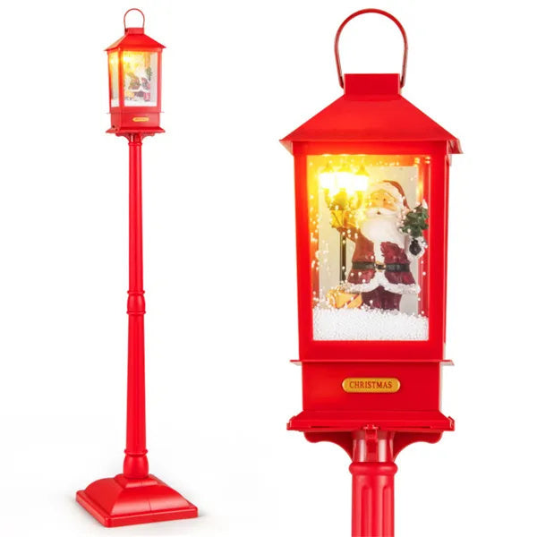 Christmas Streetlights With Music And Detachable Snowball Lights - CJDS - CC