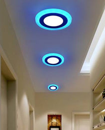 Experience the Magic of Color LED Border Downlight - Stunning Slim Panel Round 6"Design with Striking Blue & White - Unleash Your Creative Glow!