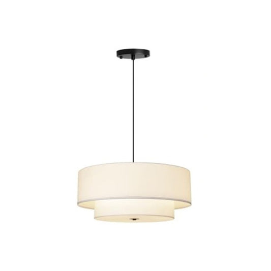 Cecile 1-Light E27 Fabric Indoor Pendant Ceiling Light