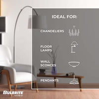 40-Watt Equivalent Soft White Light T6 (E12) Candelabra Screw Base Dimmable Milky LED Light Bulb (4 Pack)