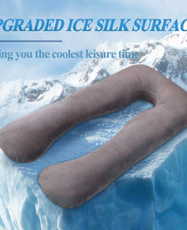 Summer Sleeping Support Pillow For Pregnant Women U Shape Maternity Pillows Pregnancy Ice Silk