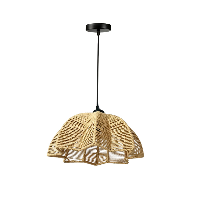 Marielle 1-Light Woven Rattan Indoor Pendant Ceiling Light