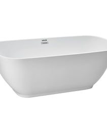 Acrylic Freestanding Bathtub, 67 Inch Contemporary Soaking White Tub With Polished Chrome Overflow And Drain, Elegant Oval Shape Stand Alone Soaker Tub For Modern Bathroom Or Remodel Projects