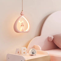 Princess Chandeliers Cute Girl Bedroom Bedside Lamp Cream Style Romantic Warm Children's Room Princess Room Chandelier LED
