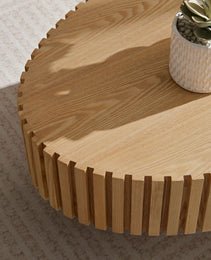Modern Handmade Drum Coffee Table