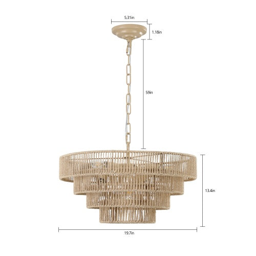 Bohemian Woven Chandelier -Unavailable Platform- CJDS