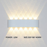Led Wall Lamp outdoor Stair Light Fixture Bedside Loft Living Room Up Down Home Hallway Lampada 2W 4W 6W 8W 10W 12W Wall Sconces
