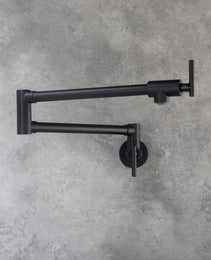 Pot Filler Faucet Wall Mount Matte Black