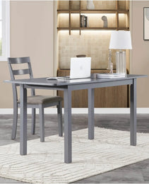 59 Extendable Dining Table, Modern House Dining Room Table For 4-8, Wooden Kitchen Table , Dining Room, Working Office, Home Living Room Furniture For Small Space, Dark Gray