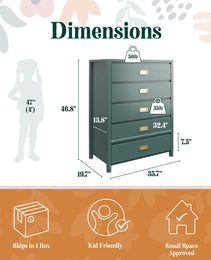 Haven 5-Drawer Kids' Dresser