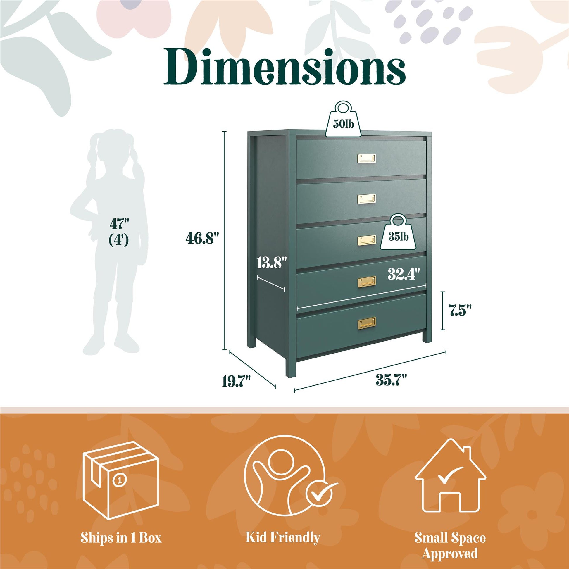 Haven 5-Drawer Kids' Dresser