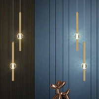 2025 Nordic Bedroom Bedside Chandelier Simple Modern Home Light Luxury Living Room TV Background Wall Decor Creative Crystal Led