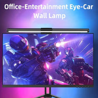 Computer Monitor Screen Light Bar LED Desk Lamp Monitor Light Bar Eye-Care Stepless Dimming Lighting Table Lamp for Work Gaming