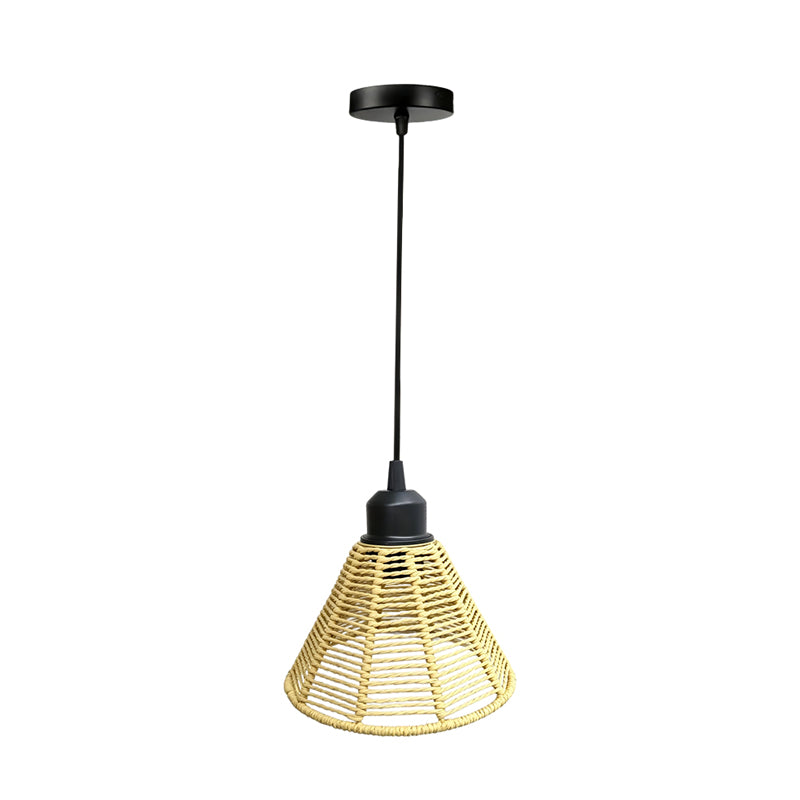 Esme 1-Light Woven Rattan Indoor Pendant Ceiling Light
