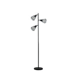 Adjustable Cage Shade Industrial Farmhouse Metal Floor Lamp - CJDS