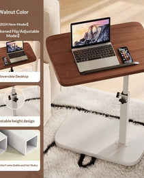 Flip-up Bedside Table Height-adjustable Side