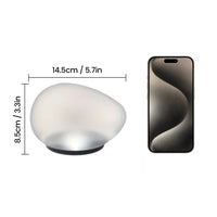 Solar Garden Lights Outdoor Cobblestone Shaped Frosted Glass Waterproof Solar Ground Light Outdoor Landscaping Garden Yard Decor
