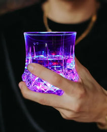 2 Packs Light Up Cups Liquid Activated Multicolor LED Glasses Light Up Drinking Shot Glasses,Glowing Wine Glasses Led Flashing Cups,Favors Adults Shot Cups For Party,Bar,Disco