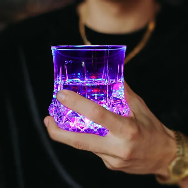 2 Packs Light Up Cups Liquid Activated Multicolor LED Glasses Light Up Drinking Shot Glasses,Glowing Wine Glasses Led Flashing Cups,Favors Adults Shot Cups For Party,Bar,Disco