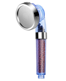 1Pc Ionic Filtration Shower Head High Pressure 3 Mode Stone Water Saving Bath Handheld Shower