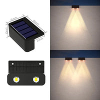 1/2/4PCS Solar Wall Lights Outdoor Waterproof Garden Step Lighting for Yard Fence Stair Pathway Decoration Outside Solar Lights