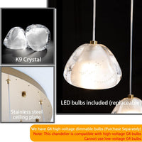 236'' Long Large Crystal Chandeliers LED Chandeliers for High Ceiling Handing Light Fixture for Entrance Hallway Foyer Staircase Lobby Gold