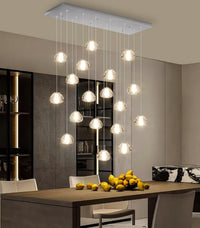 236'' Long Large Crystal Chandeliers LED Chandeliers for High Ceiling Handing Light Fixture for Entrance Hallway Foyer Staircase Lobby Gold