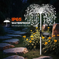 Outdoor Solar Fireworks Lights Led Waterproof Solar Garden Light Decor Fairy Starburst Stake Lights for Yard Patio Pathways Lawn