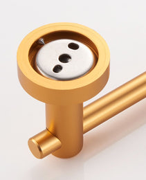 Toilet Paper Holder Brushed Gold Thicken Space Aluminum Toilet Roll Holder For Bathroom, Kitchen, Washroom Wall Mount