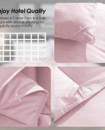 Extra Large Pink Quilt Inner, Comfortable, Soft, And Skin-friendly Oversized Duvet, Machine Washable, Suitable For Home Bedroom Use, All-season Versatility, Christmas Gift.