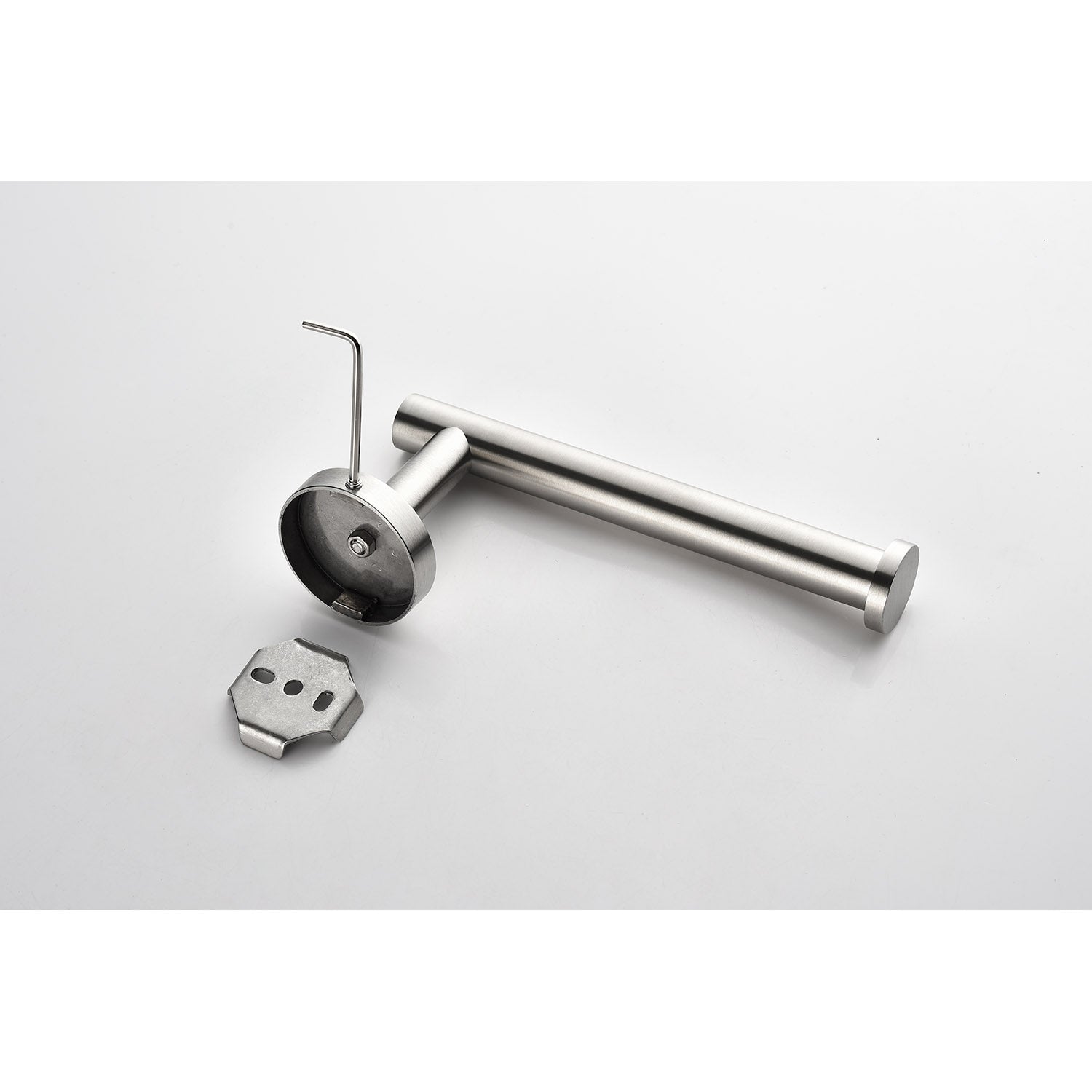 3-Pieces Bathroom Hardware Accessories Set - Towel Bar, Toilet Paper Holder, Robe Towel Hooks