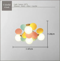 Scandinavian Style Chandelier For The Children's Room Nursery Bedroom Modern Led Chandeliers Living Room With Petals Lighting