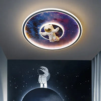 Modern Led Chandelier Light For Children's room Bedroom study Kids Baby Blue Cartoon Astronaut Ceiling Lamp Decor Light Fixtures