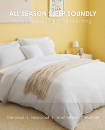 2-Pack White & Pink 3-Piece Bohemian Bedding Sets.Crafted From Durable, Abrasion-resistant Fabric That Maintains Exceptional Softness For Comfortable Sleep. Skin-friendly.