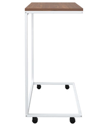 Side table with wheels 55x wood composite