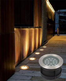 Underground Light 9W WW IP67 12V - 6ft cable - SS316 - HTK