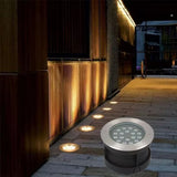 Underground Light 9W WW IP67 12V - 6ft cable - SS316 - HTK