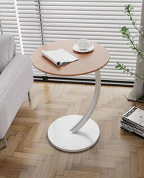 Round Small Coffee Table Living Room Sofa Side Table Bedroom Bedside Table Bedside Table Small Table Movable Coffee Table