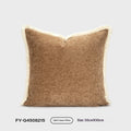  Orange tassel square pillow