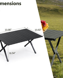 86cm Carbon Steel Camping Table Multifunctional Picnic Table Portable Table Folding Table