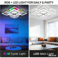 IRALAN Minimalist RGB Ceiling Pendant Lamp Acrylic Romantic Lustre Led Ceiling Light Smart Dimming Home Decoration Fixtures