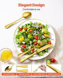 100-Piece Silverware Set Stainless Steel Cutlery Flatware Utensil Kitchen For 20
