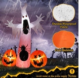 11.8 FT Halloween Inflatables Ghost Spider Pumpkin Outdoor Decorations - CJDS - FC